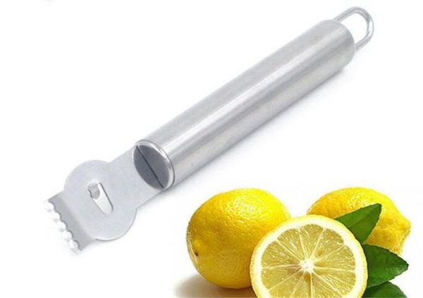 

нержавеющая сталь фрукты очистители лимон оранжевый zester терка овощечистка нержавеющая сталь захваты известь цедра пилинг нож инструмент