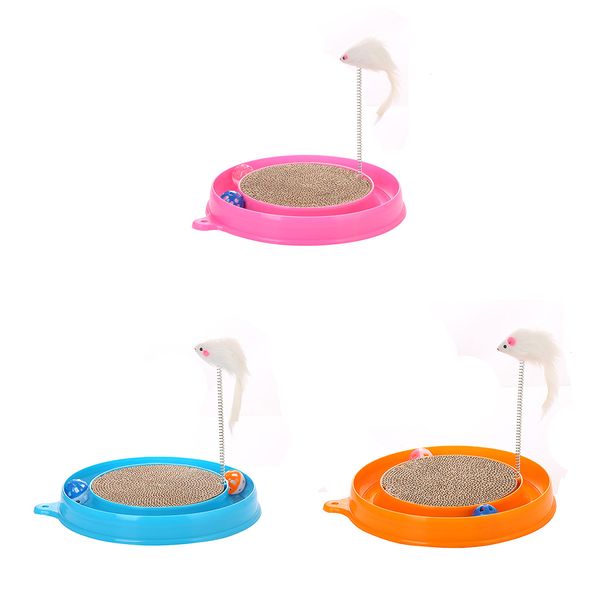 

new funny cat kitten turbo pad board toy with ball mouse training play pet interactive toy supplies