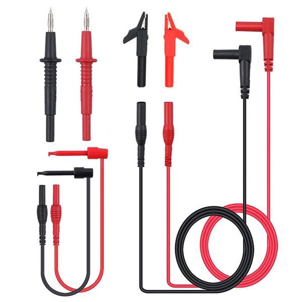

litake 8 pcs multifunction electronic professional probe test lead cable clip digital multimeter wire accessory kit