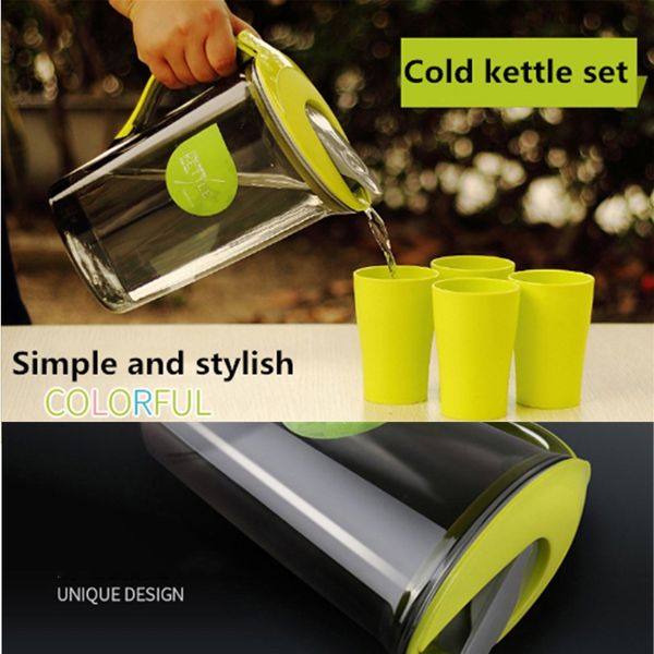 

1.5l мини сок кувшин чайник холодный чайник набор мини кухня аксессуар обложка игрушка прозрачная вода герметичные пить пластиковые холодной