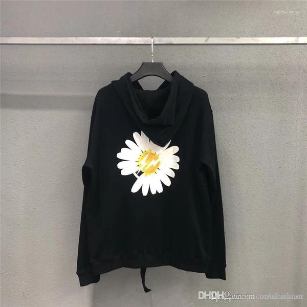 

black hoodies spring autumn casual panelled female tees fashion designer loose ladies clothing women floral printed