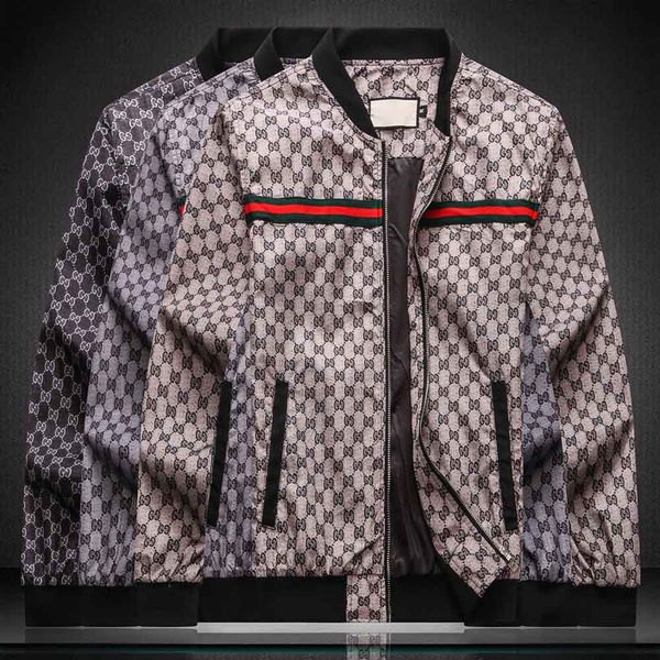 

2020 fall and winter new arrival mens letter printing bomber jacket men luxury men designers jacket m-4xl gucci, Black;brown