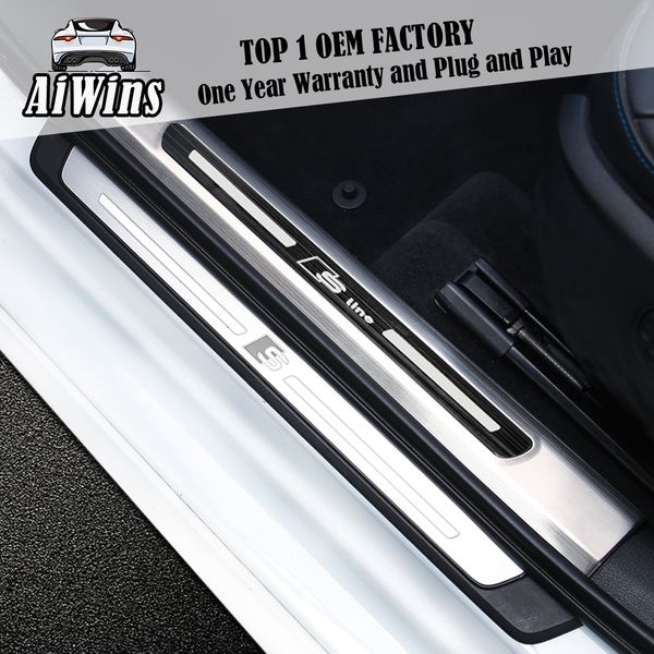 

aiwins car styling for new a3 s3 rs3 refitting special door sill welcome pedal