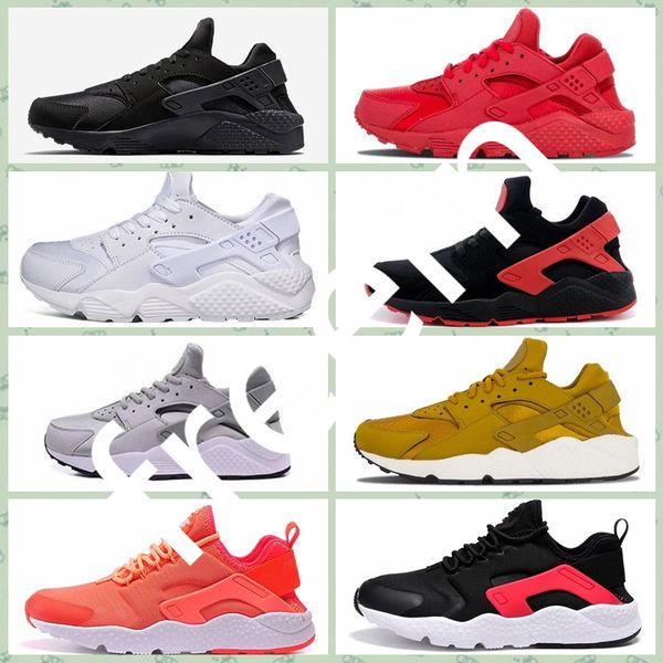 

nhrc1a men women huarache-shoes iv 4 running designer shoes grey red green triple black white blue classicl trainers sport athletics