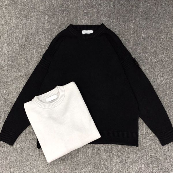 

mens дизайнера свитер модного бренд шея универсального балахон черные серые свитера для мужчин и женщин мужской одежды 8824sr76, White;black