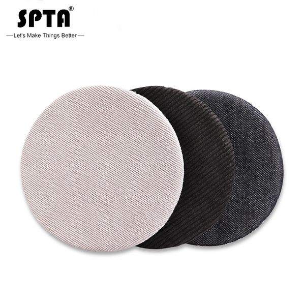 

spta 6inch denim& corduroy polishing pad for car wax auto orange peel removal car buffing pad set for 5inch backing plate
