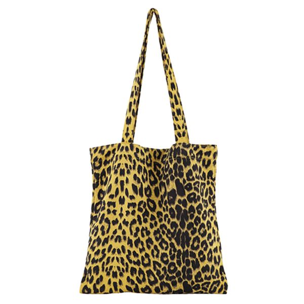 

womens fashion simple handbag leopard casual retro shoulder bag folding bag