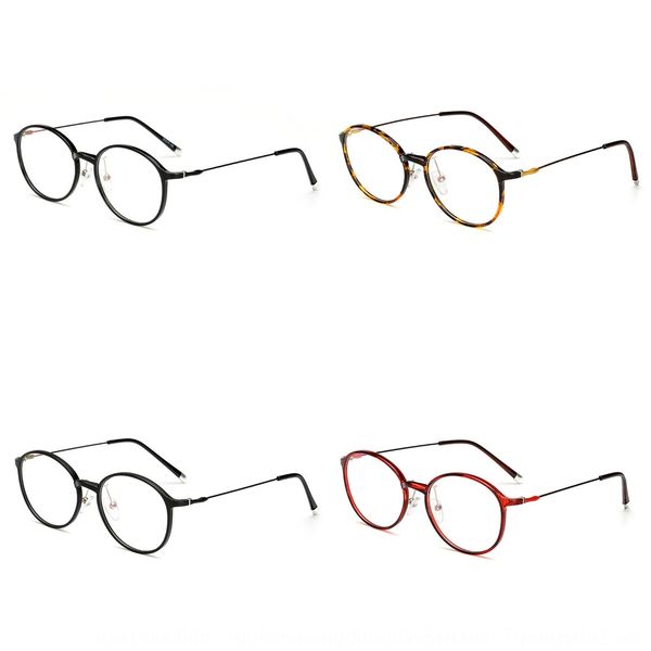 

tr90 ultra light myopia glasses frame men's and women's fashion myopia glasses frame plain lens 1015 big round, Silver