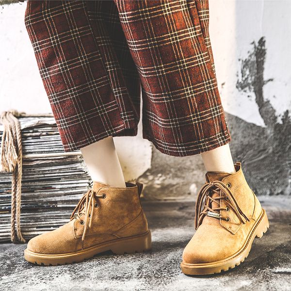 

women autumn ankle boots fashion flock comfortable ladies platform shoes camel women motocycle boots girls shoes botas mujer, Black
