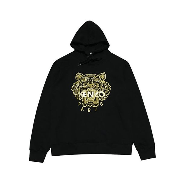 

2020 sweater women's men's cotton solid color letters animal print casual shirt long sleeve new sweater hoodie 03, Black