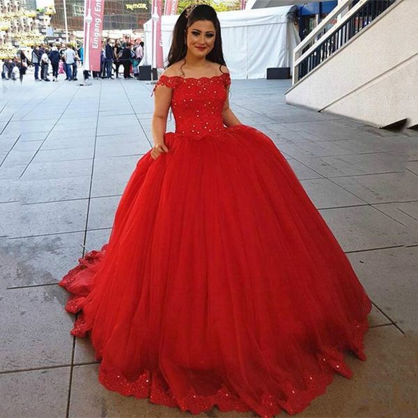 

красное кружевное бальное платье quinceanera пром платья 2019 с аппликациями из бисера с открытыми плечами и скользящим шлейфом тюль коротки, Blue;red