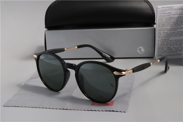 

New cla ic round ungla e band eyewear metal gold frame ray brand de igner un gla e men women mirror ban ungla e 2149