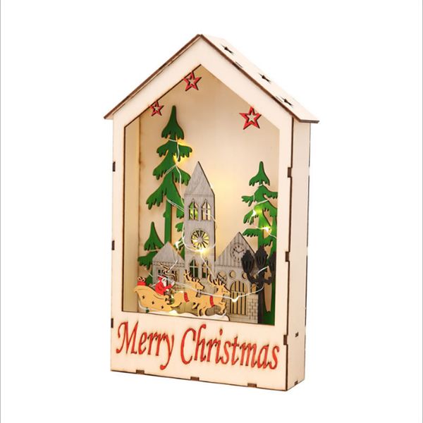 

led plaque sign 3d outdoor luminous christmas decoration christmas deer light wooden party gifts festival indoor home decor
