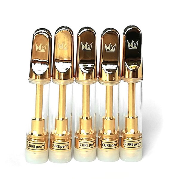 

CUREpen Carts Cartridge Vaporizer 1.0ml Gold Th210 Th205 Ceramic Coils Atomizer electronic cigarettes DHL Free