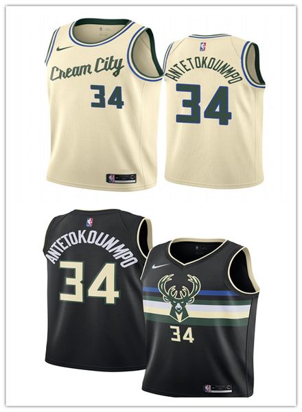 

2019/20 city vancouver edition milwaukee bucks jersey vintage 34 giannis antetokounmpo new basketball jerseys edition city, Black;red