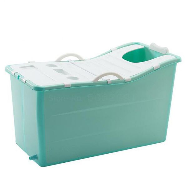 

folding bath barrel super large thickened plastic bath barrel full body household toilet