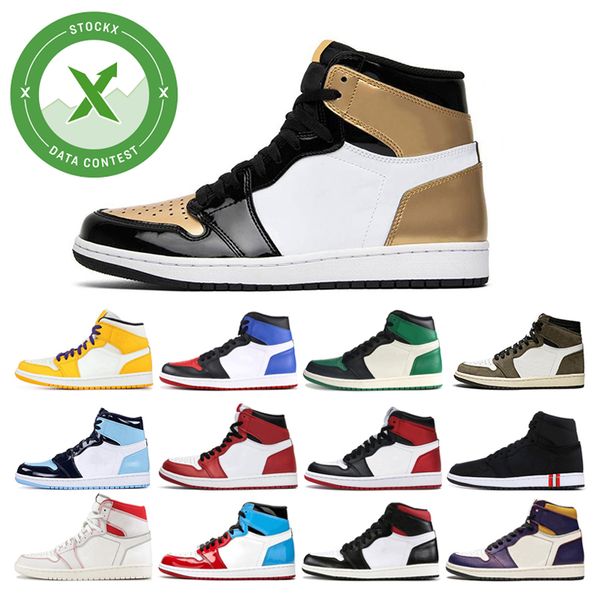 

stock x 1 high travis scotts low fearless mens basketball shoes spiderman 1s cactus jack banned bred toe men women sports designers sneakers