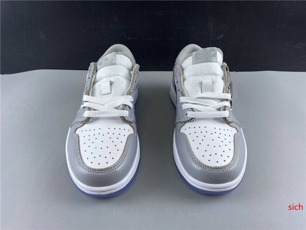 

with 2020 mens basketball shoes sneakers 1s low d grey white brand designer sports shoes trainers us7-13