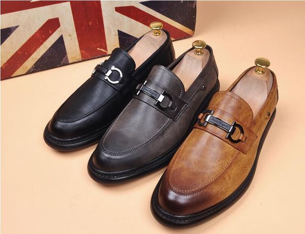 

loafers, men's shoes without lace-up, hair stylist shoes, brand designer mens designer slides mens designer loafers g5.9, Black