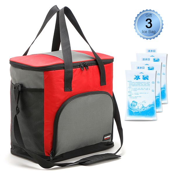 

portable lunch bag 25l outdoor freshness insulated cooler bag lunch box tote 3 ice for camping bbq picnic hiking