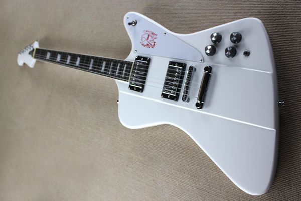 

factory custom white electric guitar with white pickguard,white pearl fret inlay,rosewood fretboard,chrome hardware,can be customized