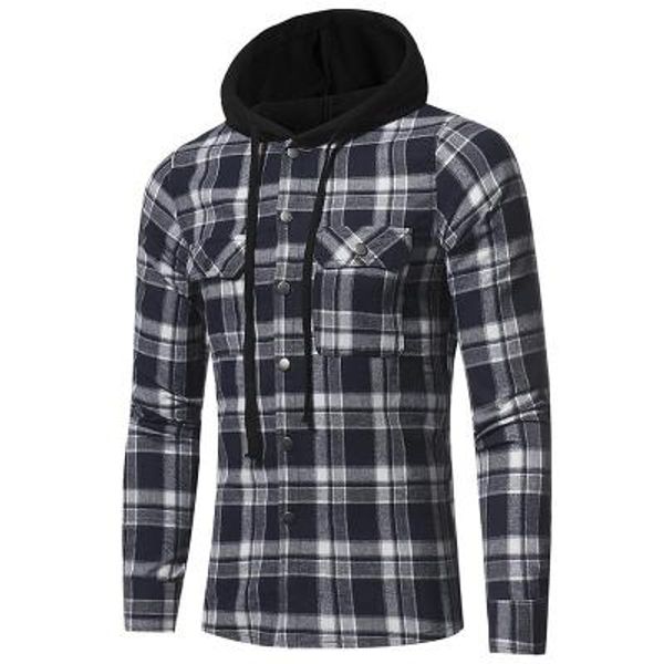 

mf366 plaid shirt, Blue;gray