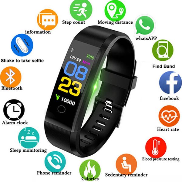 

sport smart watch children women watches kids for girls boys electronic wristwatch color led digital child band clock smartwatch, Slivery;brown