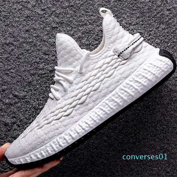 

fall fly knitting shoes slip-on footwear american spring casual shoes teenage leisure skate sneaker fly woven flat plimsolls co01, Black