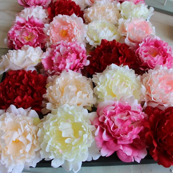 2019 Cheap Artificial Silk Peony Flower Heads For Wedding Party
