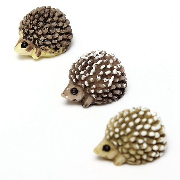 

diy landscape mini hedgehog accessories potted plant garden decor - 02