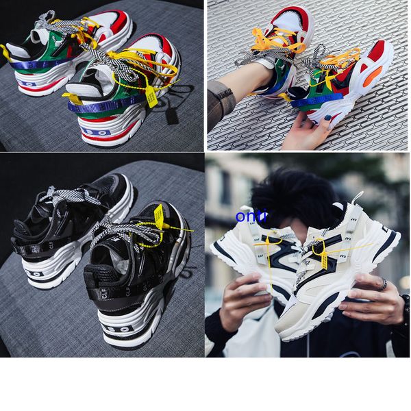 

2019 old grandpa stylish casual shoes increasing 6cm ins high heel ulzzang shoes women height, Black