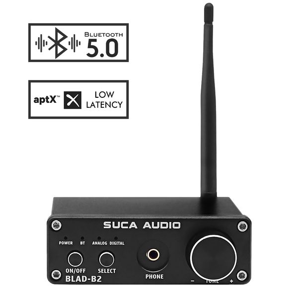 

suca bluetooth 5.0 мини аудио волокно коаксиальный usb декодер с усилителем наушников для diy домашний звуковой кинотеатр