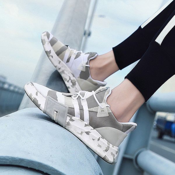 

sneakers 2019 lightweight 39~46 fashion breathable krasovki #st1818, Black