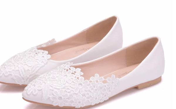 

women's shoes in spring and autumn flat bottom pointed end flower @asd316, Black
