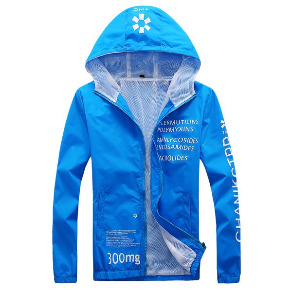 

summer thin jacket men letter printing zipper hooded outerwear boys young clothing sunscreen coat male, Black;brown