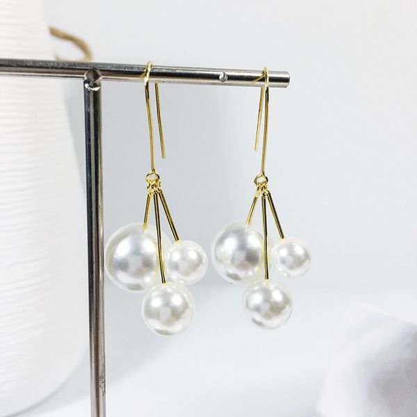 

высокое качество s925 стерлингового серебра. серьги из пресноводного жемчуга. mingyuan темперамент женские серьги, Golden;silver