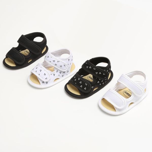 

baby boy girl plain mesh breathable sandals newborn infant toddler summer casual shoes 0-18m, Black;red
