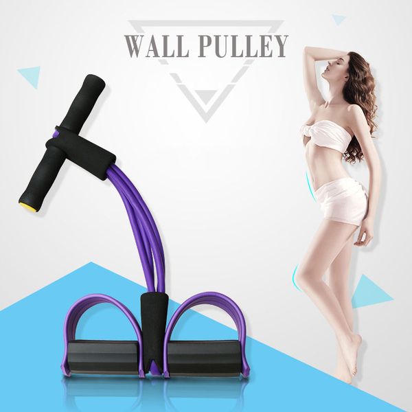 

multi-functional adjustable push-pull rope 4-strand sit-up tensioner fitness legs