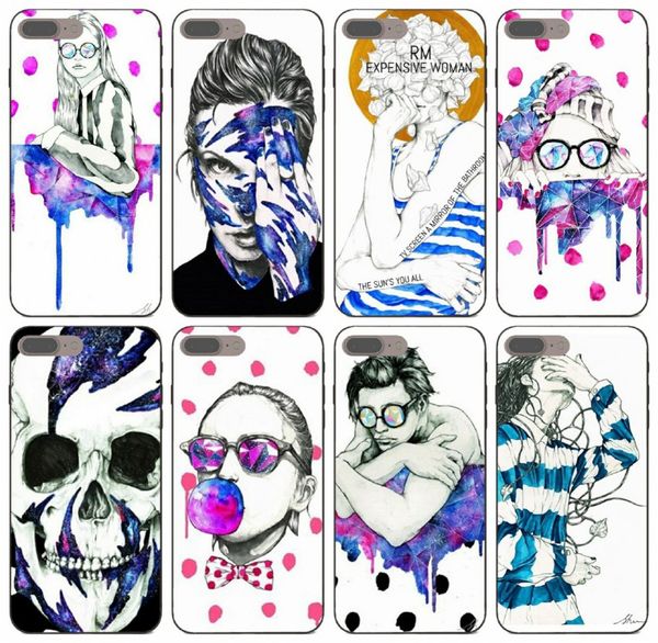 

tongtrade] simple art cool girl case for iphone 11 pro x xs max xr 6s 5s 5c plus galaxy j2 s8 s9 s10 honor 8x 9x lg k12 plus anti slip case