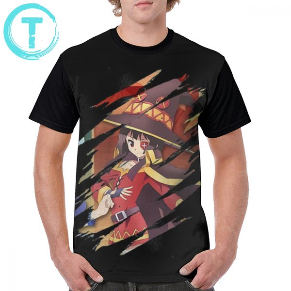 

megumin konosuba t shirt megumin kono subarashii sekai ni shukufuku wo t-shirt 100 cotton xxx graphic tee shirt mens tshirt, White;black