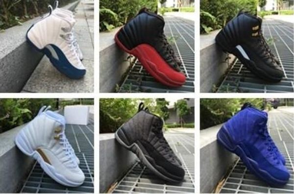 

with box 12 rising sun gym red wool psny mens basketball shoes 12s sports shoes sneakers 36-47