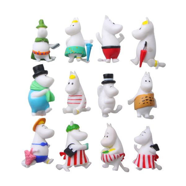 

12 шт. комплект пвх бегемот moomin мощный магнит на холодильник наклейки творческий мультфильм радуга медведь магнит на холодильник украшени