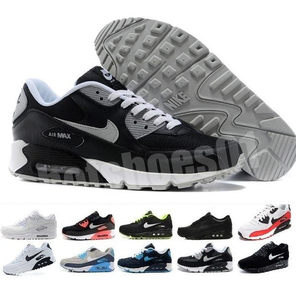 

мужская обувь классическая 90 мужская и женская обувь черный красный белый тренер воздушная подушка поверхность дышащая повседневная обувь 3