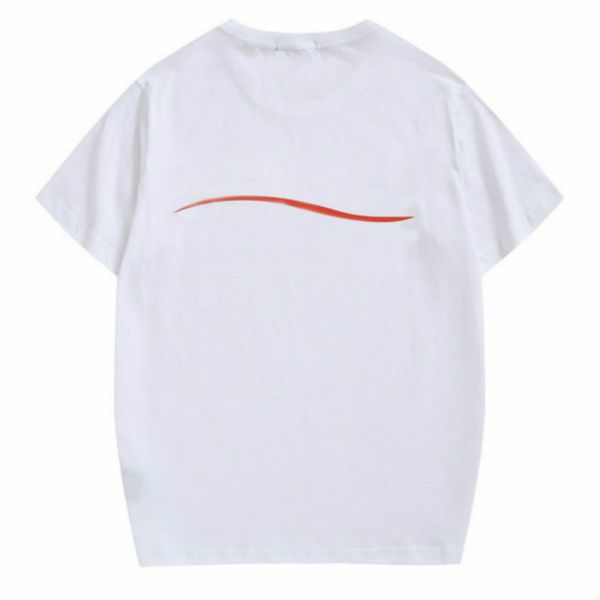 

19ss mens t shirt men women couples casual short sleeve mens round neck tees 4 colors t11, White;black