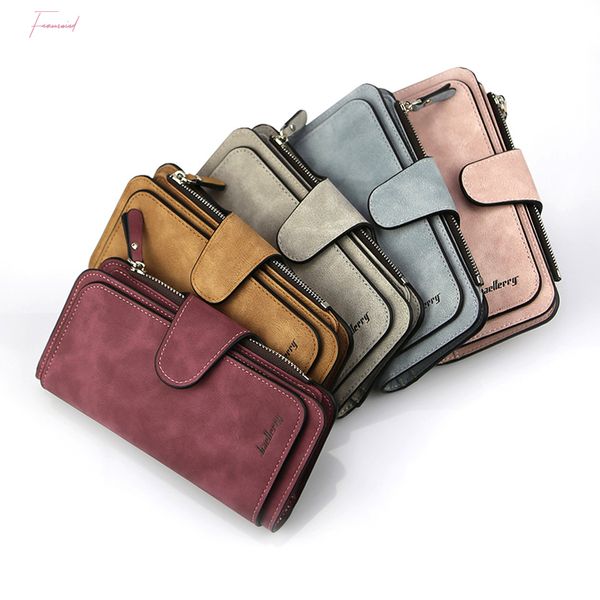 

wallet women leather card holder clutch casual women wallets zipper pocket hasp ladies wallet female purse w196, Red;black