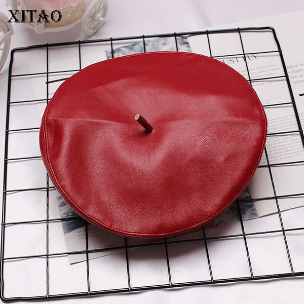 

xitao pu black red berets tide fashion women match all bandage simple elegant berets korean england autumn new gcc1314, Blue;gray