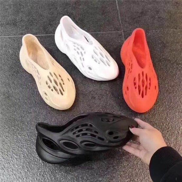 

foam runner kanye west fashion men women white black orange grey sandals casual shoes size 36-44