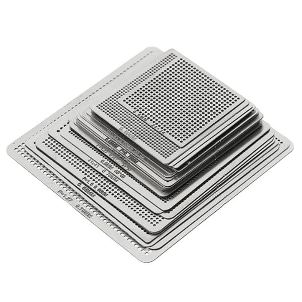 

27pcs universal bga stencils net direct heated