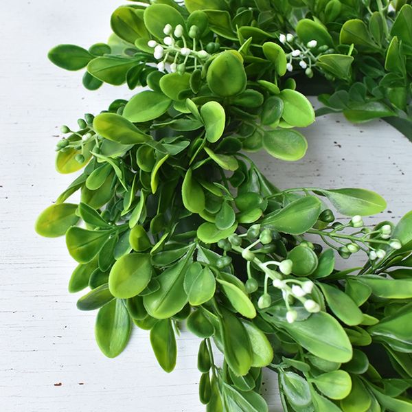

wall door hanging home decor lifelike round party wedding green flowers christmas window pvc vivid artificial wreath other festive party s