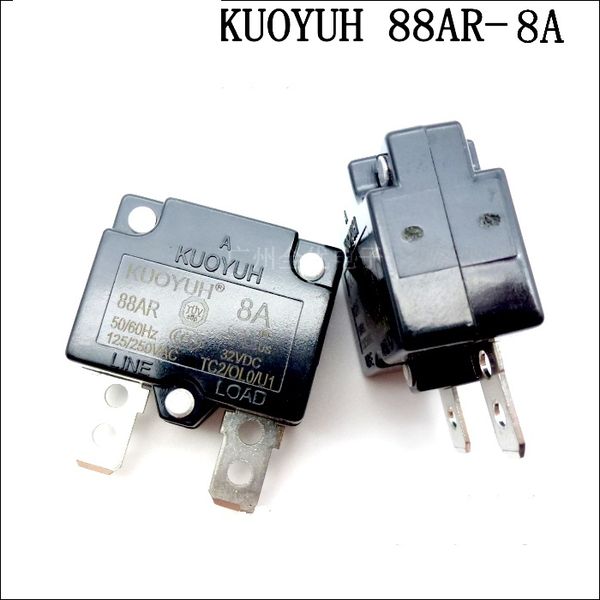 

taiwan kuoyuh overcurrent protector overload switch automatic reset 8a 88ar series